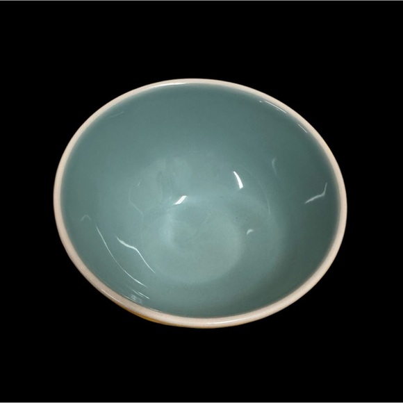 Rae Dunn BE WELL Cereal Bowl-Soup for your Soul Bowl-Blue inside 5.5” Ice cream - Picture 3 of 5